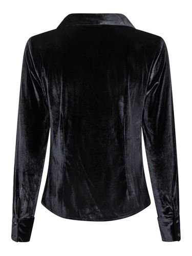 Blusar/Skjortor - Christy velvet shirt – black